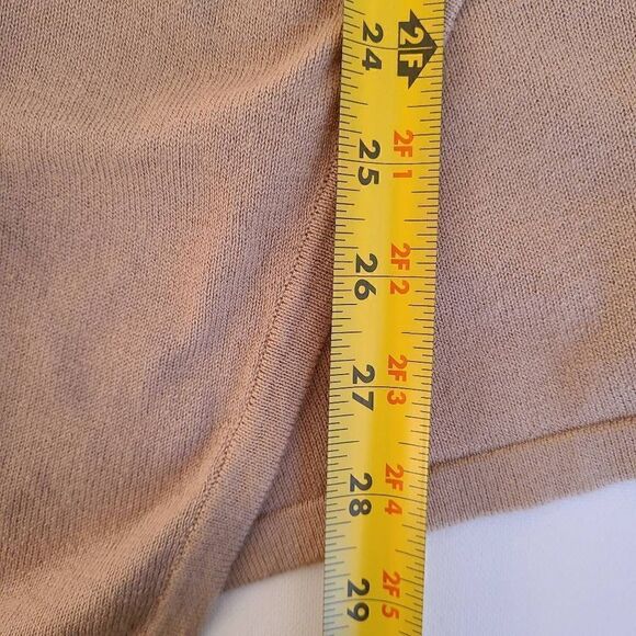 Michael Kors Womens Beige Waterfall Long Sleeved Cardigan Sweater Size Small - Picture 7 of 9